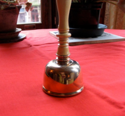 The author's space-clearing bell. Photo: Ann Bingley Gallops