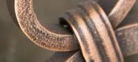 iron garage door detail