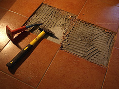 Floor Tile Repair vinyl floor and tile heat cure repair kit 8 Tile Floor Repair Tips Networx Floor Tile Repair how to repair a cracked bathroom floor tile 8 Tile Floor Repair Tips Networx