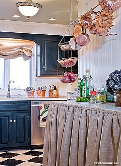 Can you believe that I made that counter top out of an old door? (Photo by Linda Merrill.)