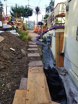 Exterior French drains by LISgirl/flickr