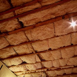 Fiberglass batt insulation. Photo: mjtmail (tiggy)/Flickr