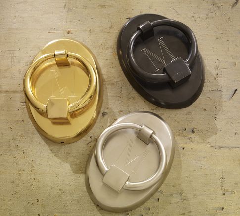 Oval door knockers by Pottery Barn. Photo: Potterybarn.com