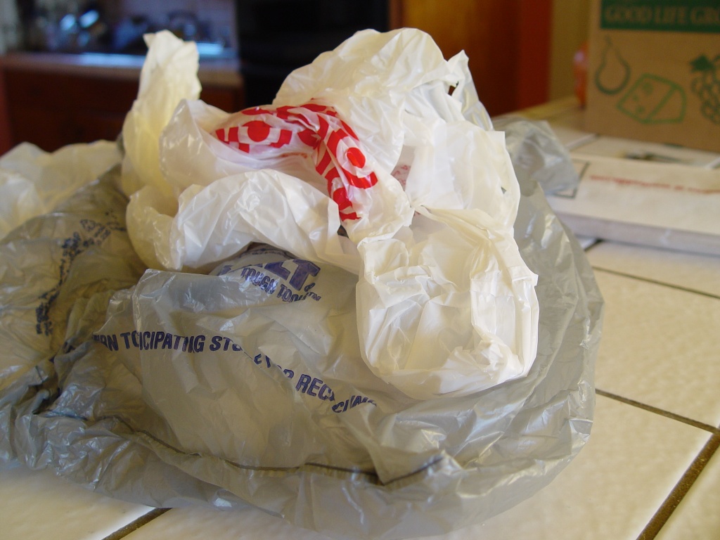 I thought San Francisco banned plastic bags. Where did you get this contraband, Adam? --Chaya