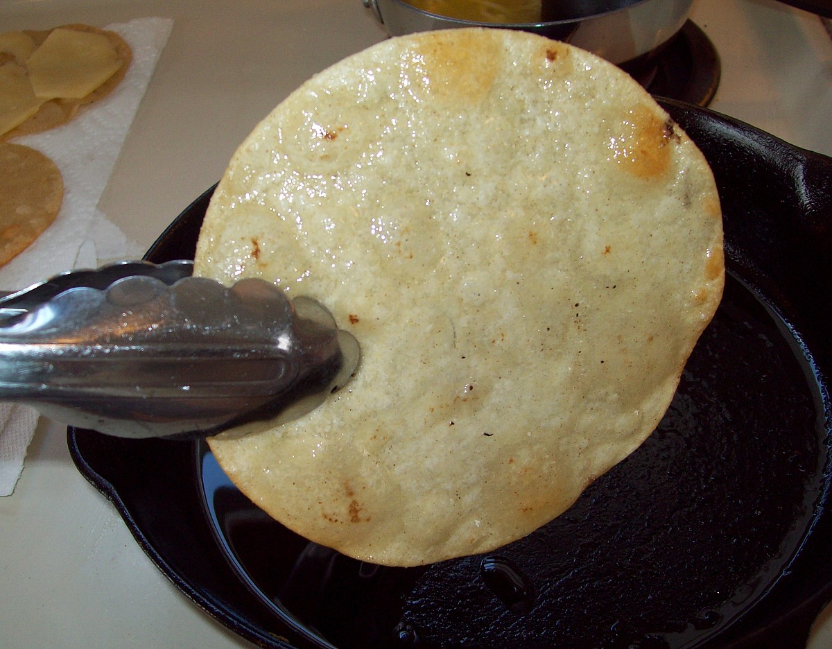 The real deal. Deep fried taco shell. --Phil