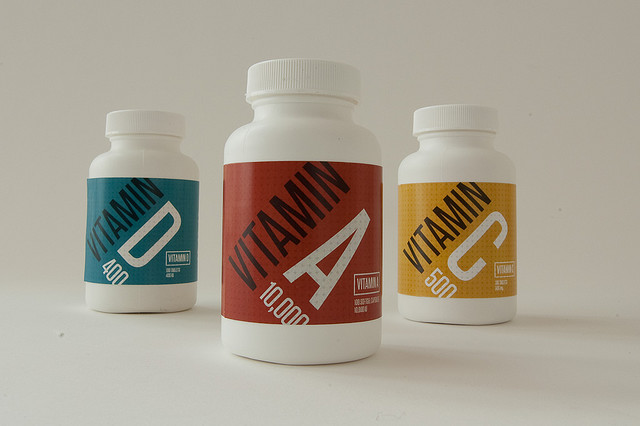 Vitamin bottle design by Colin Dunn (via Flickr Creative Commons)