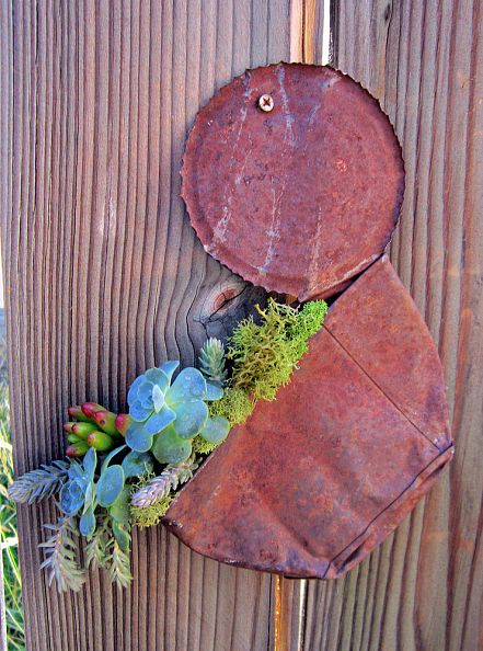 A rather brilliant tin can succulent planter. Photo: Irene G./Hometalk