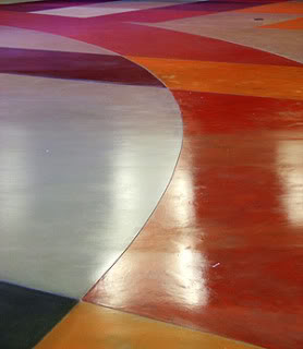 dyed concrete floor