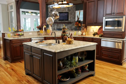 Kitchen with island Kitchen with island