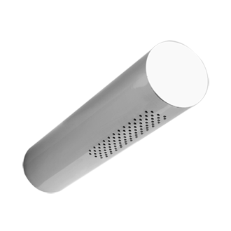Gessi Segni Round Tubular Shower Head via Gessi.it.