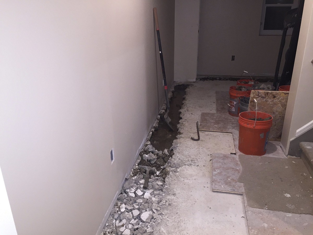 Interior French drain by jpower65/flickr