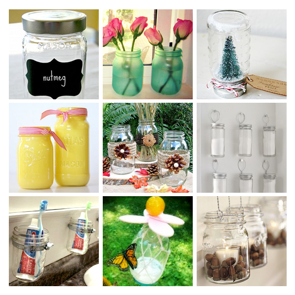 Photos of Mason jars courtesy of Hometalk.com.